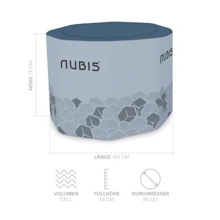 NUBIS inflatable cooling pool IceBath + cooling unit Chiller, incl. pump and bag