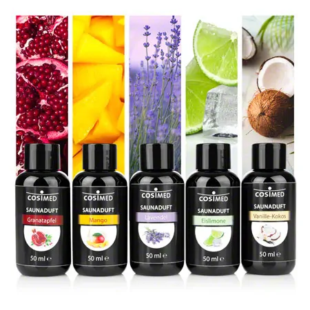 CosiMed sauna fragrance set summer breeze, 5 bottles of 50 ml