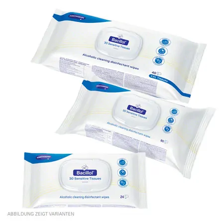 Bacillol 30 Sensitive Tissues surface disinfection wipes, 80 pcs.