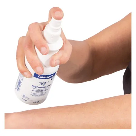 Cutasept med F skin disinfectant, 250 ml over head spray bottle