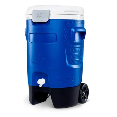 igloo beverage container with tap and wheels, sport 5 gallon, 18.9 l