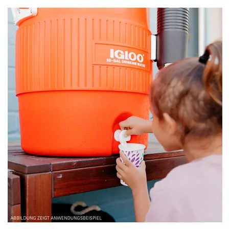 Igloo Beverage Container Set 5 Gallon Seat Top 18,9 l, incl. cup holder and cup