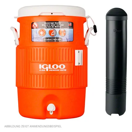 Igloo Cup Holder for Beverage Container with Tap, 5 Gallon Seat Top 18.9 L