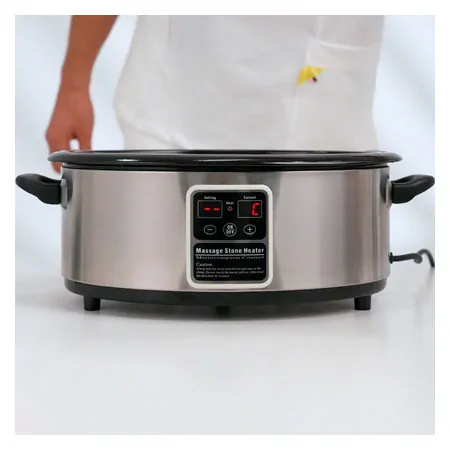 Hot Stone Set small incl. heating unit and 41 stones, 47-pcs.