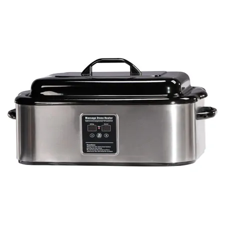 Hot Stone Set large incl. heating appliance and 68 stones, 70-pcs.