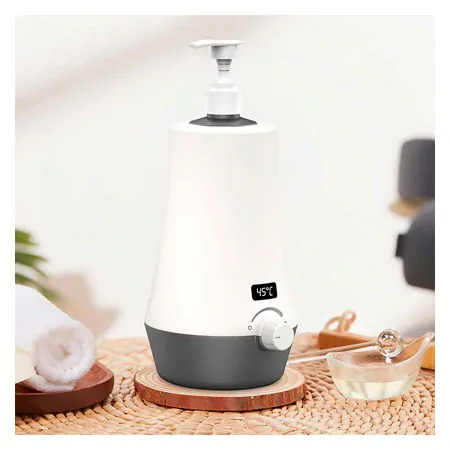 massage oil warmer, single, incl. dispenser bottle