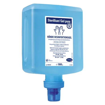 Disinfectant dispenser set CleanSafe touchless, stainless steel, Sterillium and collecting tray