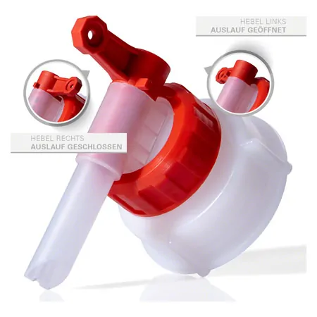 Outlet tap for canister (not for ultrasound gel)