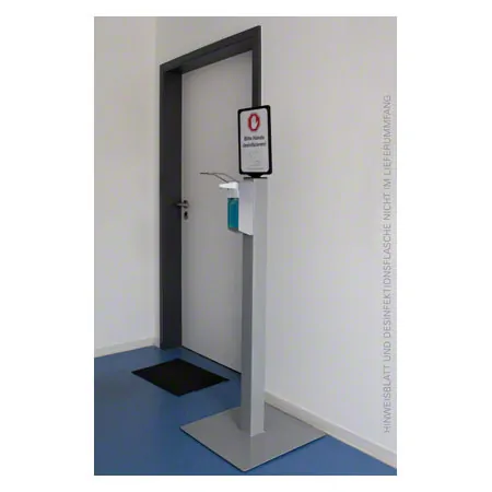 disinfectant stand incl. dispenser for 500 ml bottles