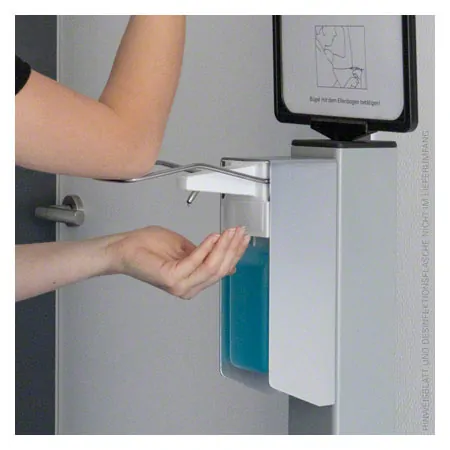 disinfectant stand incl. dispenser for 500 ml bottles