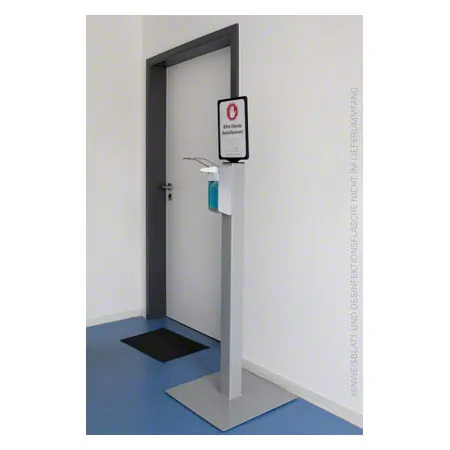 disinfectant stand incl. dispenser for 500 ml bottles