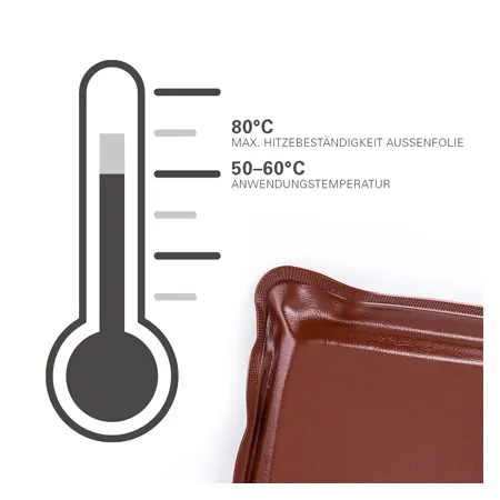 Paraffin heat transfer medium large for hot air, 54x36 cm, 2400 g