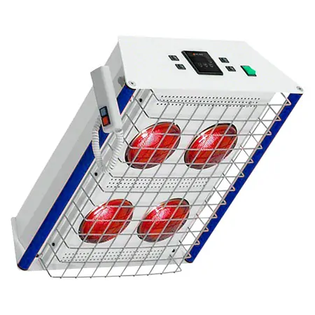 Red light emitters TGS Therm 4 cover model incl. dimmer