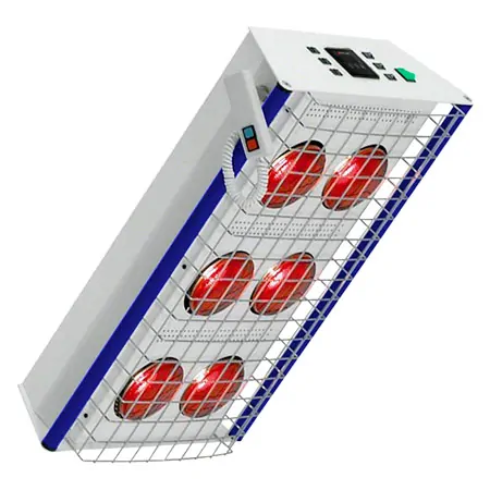 Red light emitters TGS Therm 6 wall model incl. dimmer