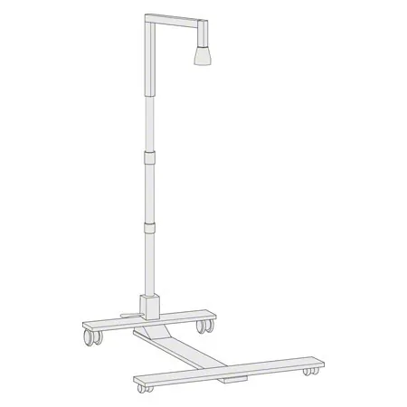 Halogen infrared heater IRS 3 incl. Dimmer, tripod model