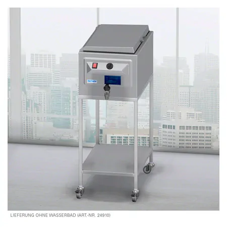 Base frame with castors for water bath type 30