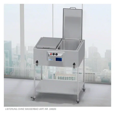 Base frame with castors for water-bath type 60 and 66