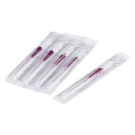 Acupuncture needles with copper spiral handle, 0.25x40 mm