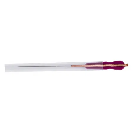 Acupuncture needles with copper spiral handle, 0.25x40 mm