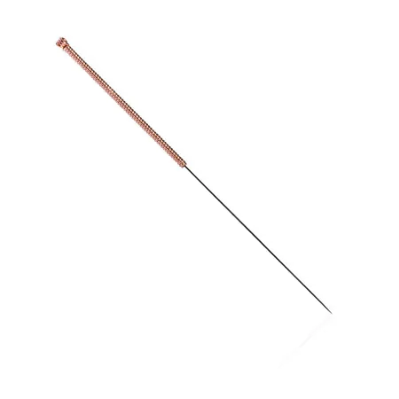 Acupuncture needles with copper spiral handle, 0.30x30 mm