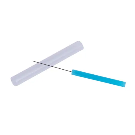 Acupuncture needles with plastic handle, 0.20x15 mm, 100 pieces