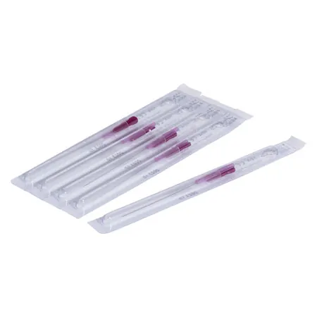 Acupuncture needles with plastic handle, 0.25x40 mm, 100 pieces