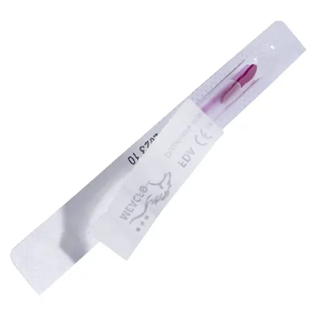 Acupuncture needles with plastic handle, 0.25x40 mm, 100 pieces