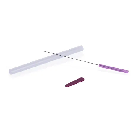 Acupuncture needles with plastic handle, 0.25x40 mm, 100 pieces