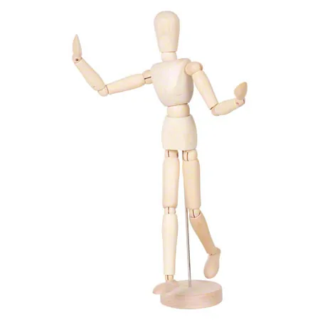 Male mannequin incl. stand, 30 cm
