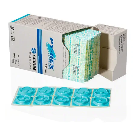Acupuncture permanent needles Seirin New Pyonex, 0.20 x 0.90 mm, 100 pieces