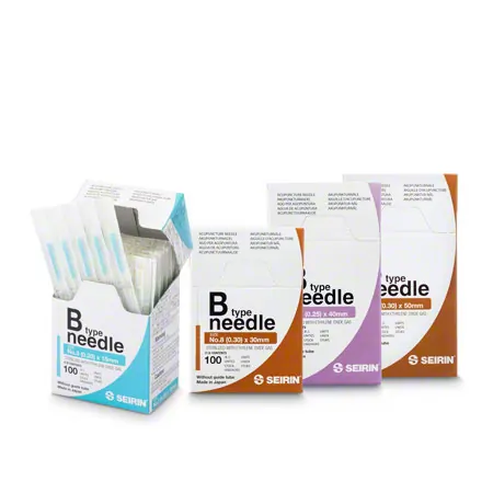 Acupuncture needles Seirin type B, brown, 0.30 x 30 mm, 100 pieces