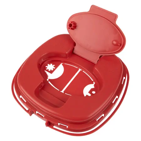 Needle disposal box 1.5 l, Multi-Safe twin plus, oval opening,  179x176 mm