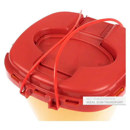 Needle disposal box 1.5 l, Multi-Safe twin plus, oval opening,  179x176 mm