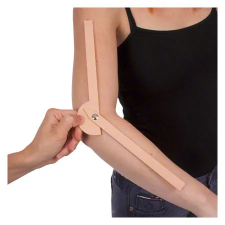 Protractor made of plastic, leg length 15 cm