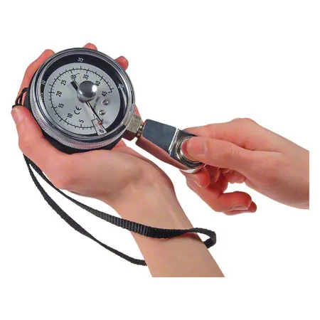 Finger grip measuring device