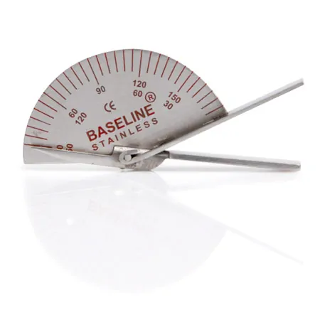 Baseline Finger Goniometer, leg length 9 cm, 0-180.
