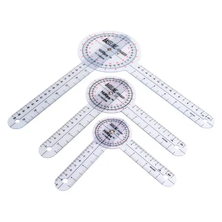 Baseline Goniometer Protractor Set, 3 pcs.