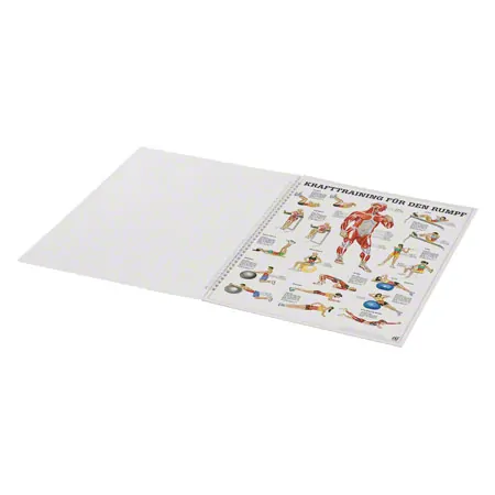 Mini-Poster Booklet Fitness and Weight training, LxB 34x24 cm, 12 posters