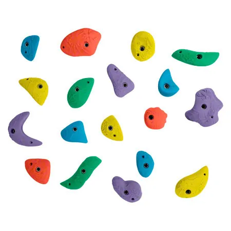 Climbing grip set large, 10-piece.