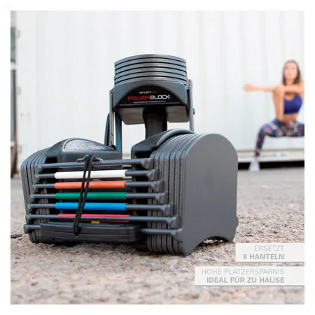 Power Block dumbbell 24, 1.5 to 11 kg, pair