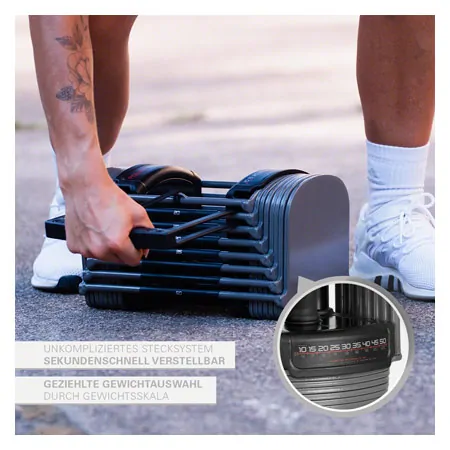 Power Block Dumbbell 50, 4.5-23 kg, pair