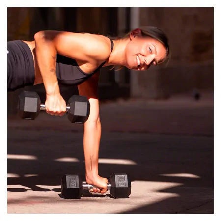 Hex compact dumbbell set, 1-10 kg, 10 pieces
