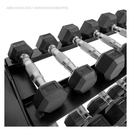 Compact dumbbell stand XL 3 steps, 119x50x76 cm