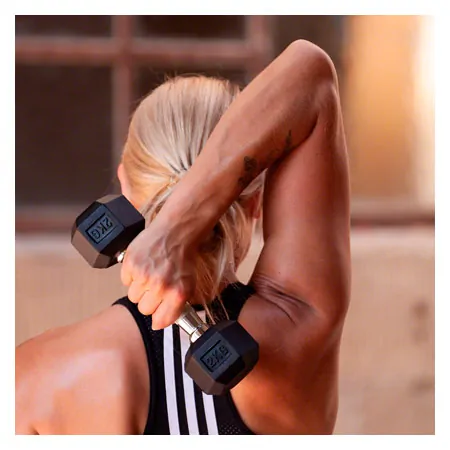 Compact dumbbell stand set with 16 pairs of dumbbells, 1-25 kg, 162x59x82 cm
