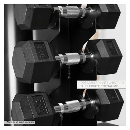 Dumbbell tower for 20 dumbbells, 48 x 44,5 x 125 cm