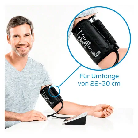 BEURER measuring device set, 2-piece, upper arm blood pressure monitor BM 58 + finger pulse oximeter PO 45