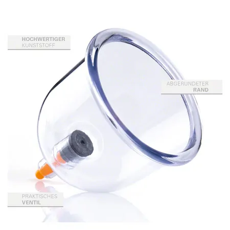 Cupping glass-set with vacuum pump, 27-piece