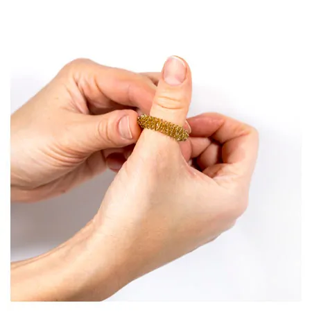 finger massagerings set, 5 pieces, gold