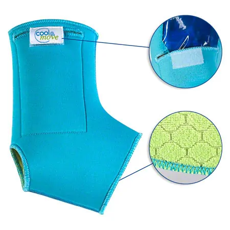 cool & move ankle bandage size L, incl. 2 compresses, 8x13 cm