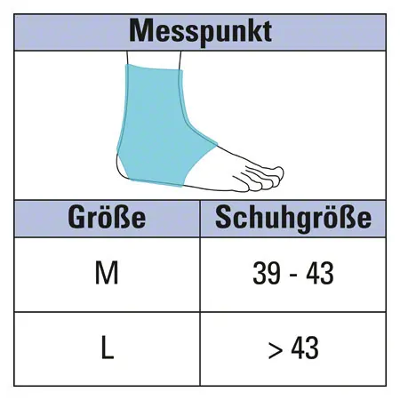 cool & move ankle bandage size L, incl. 2 compresses, 8x13 cm